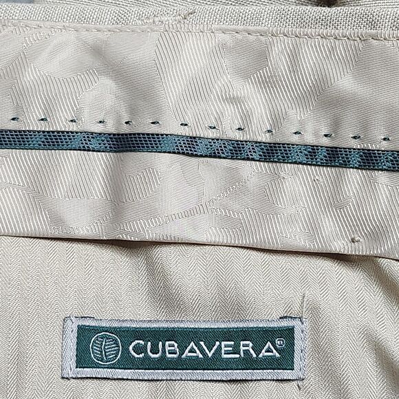 Cubavera Pants Mens 34x30 Beige Linen Blend Dress Flat Front Lightweight Summer - Picture 10 of 10